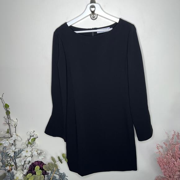 MM LAFLEUR The Regina Dress Heavy Crepe Black {X42} - Picture 4 of 7